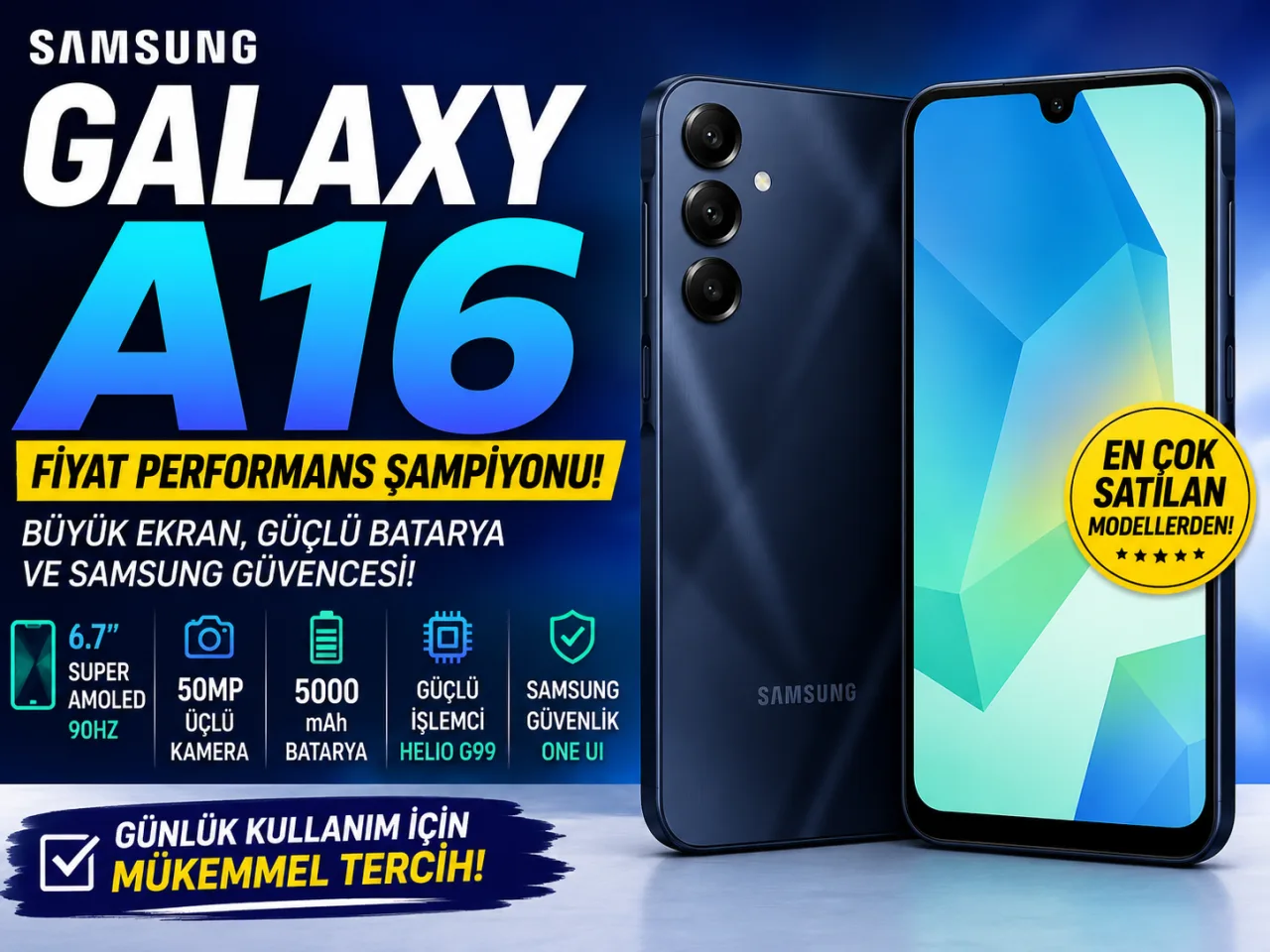 Samsung Galaxy A16 İncelemesi: Uygun Fiyatlı Telefon Arayanların Yeni Favorisi