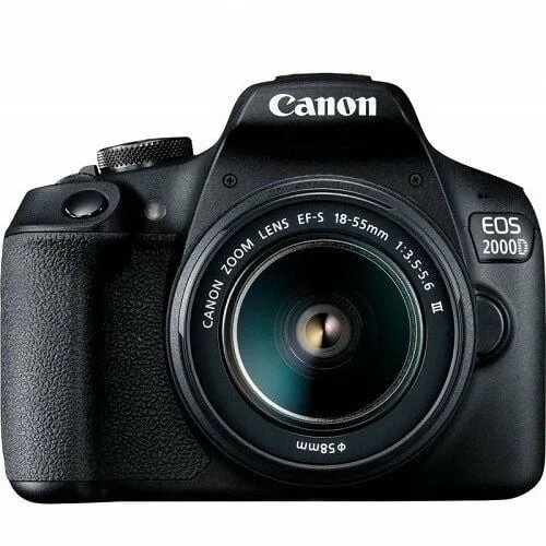Canon EOS 2000D 18-55mm Siyah Renk IS STM DSLR Fotoğraf Makinesi