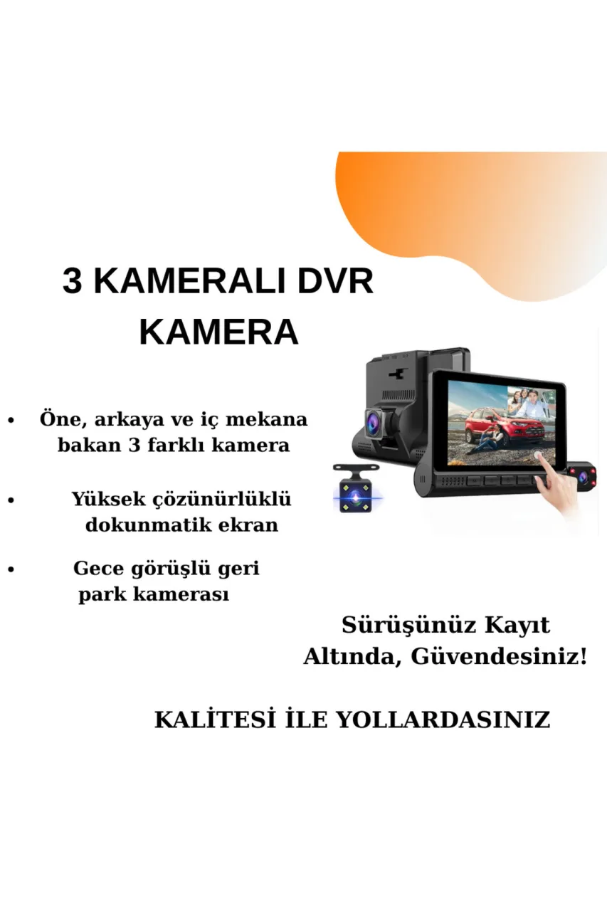 CarSmarT 3 KAMERALI DVR KAMERA
